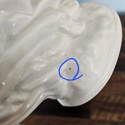 Gray White Rearing Porcelain Horse Figurine 10" Tall Vintage Mid Century - Thumbnail 11