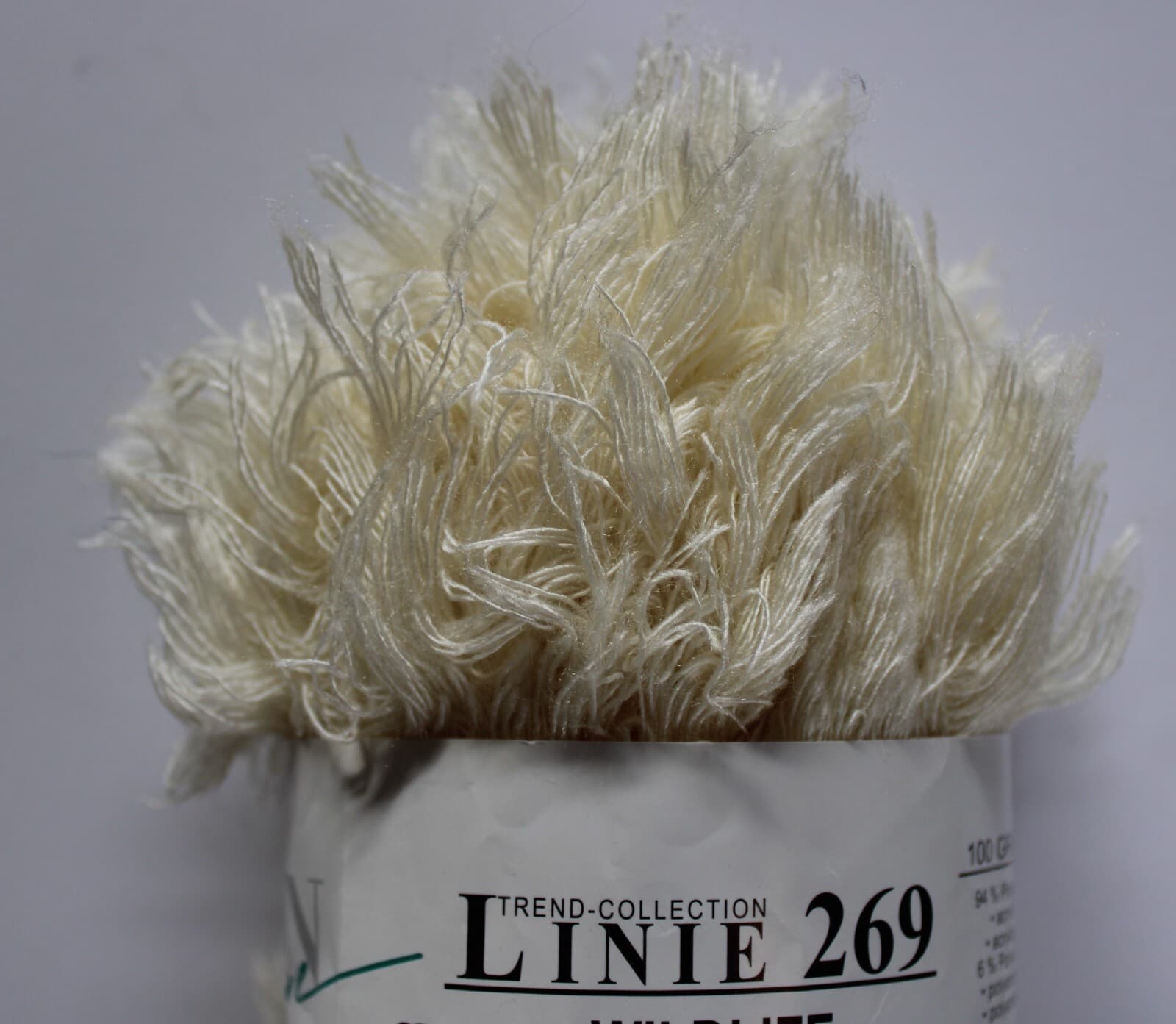 Linie 269 Wildlife Online Yarn Col 023 Cream 94% Acrylic 6% Nylon 100gr 40m - Thumbnail 2