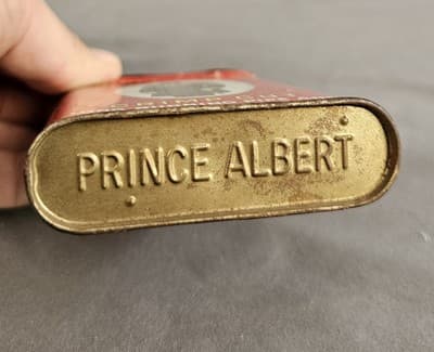 Vintage Prince Albert Tobacco Tin with Lid Process Patented 1907 Empty - Thumbnail 6