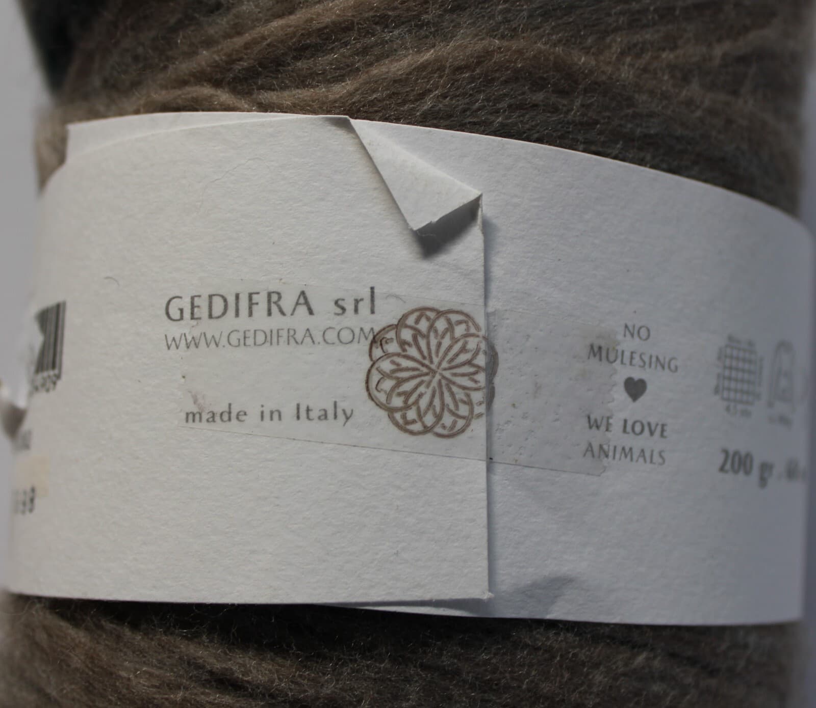 Gedifra Molto Grande 100% Virgin Wool Tan with Blue 200gr 60m - Thumbnail 5