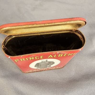 Vintage Prince Albert Tobacco Tin with Lid Process Patented 1907 Empty - Thumbnail 7