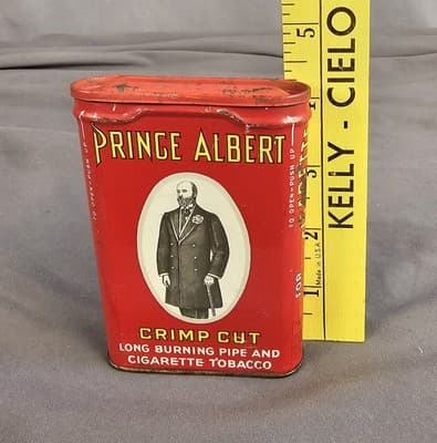Vintage Prince Albert Tobacco Tin with Lid Process Patented 1907 Empty - Thumbnail 8