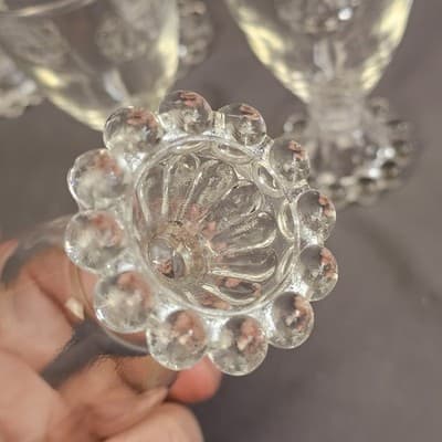 Vintage Anchor Hocking Boopie 4 3/8" Cordial Juice Glass set of 6 - 4oz. - Thumbnail 6