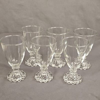 Vintage Anchor Hocking Boopie 4 3/8" Cordial Juice Glass set of 6 - 4oz. - Thumbnail 2