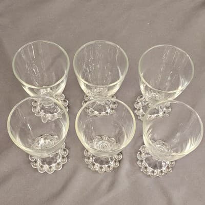 Vintage Anchor Hocking Boopie 4 3/8" Cordial Juice Glass set of 6 - 4oz. - Thumbnail 5