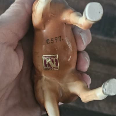 Vintage Small Bay Horse Figurine Napcoware C597 4.25" Tall - Thumbnail 7