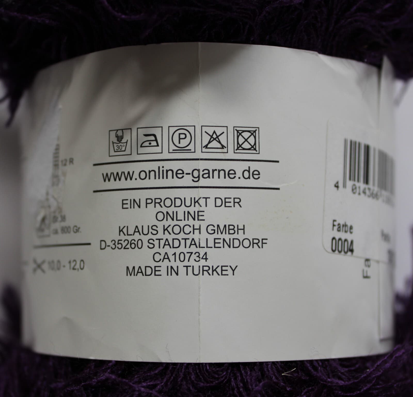 Linie 269 Wildlife Online Yarn Col004 Purple 94% Acrylic 6% Nylon 100gr 40m - Thumbnail 4