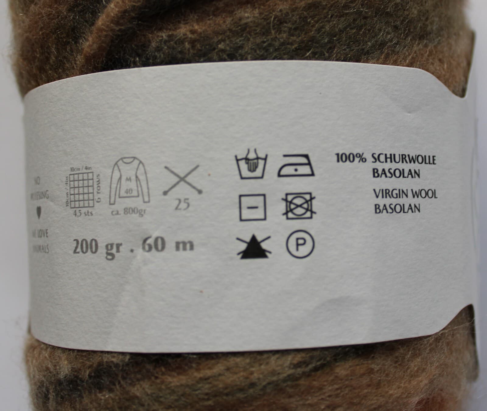 Gedifra Molto Grande 100% Virgin Wool Copper brown with red green 200gr 60m - Thumbnail 4