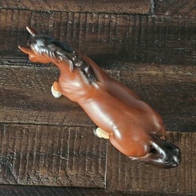 Red Bay Horse Pony Figurine Small 4" Tall Vintage - Thumbnail 6