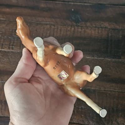 Vintage Small Bay Horse Figurine Napcoware C597 4.25" Tall - Thumbnail 6