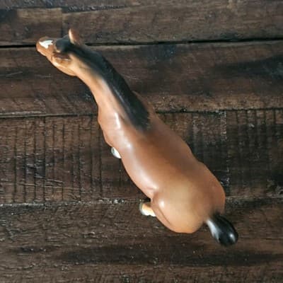 Vintage Small Bay Horse Figurine Napcoware C597 4.25" Tall - Thumbnail 5
