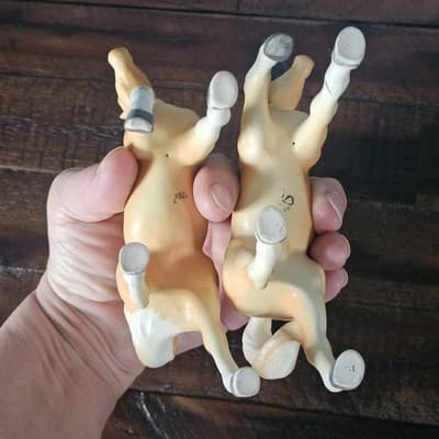 Set of 2 Palomino Horse Pony Foal Figurines Vintage - Thumbnail 9