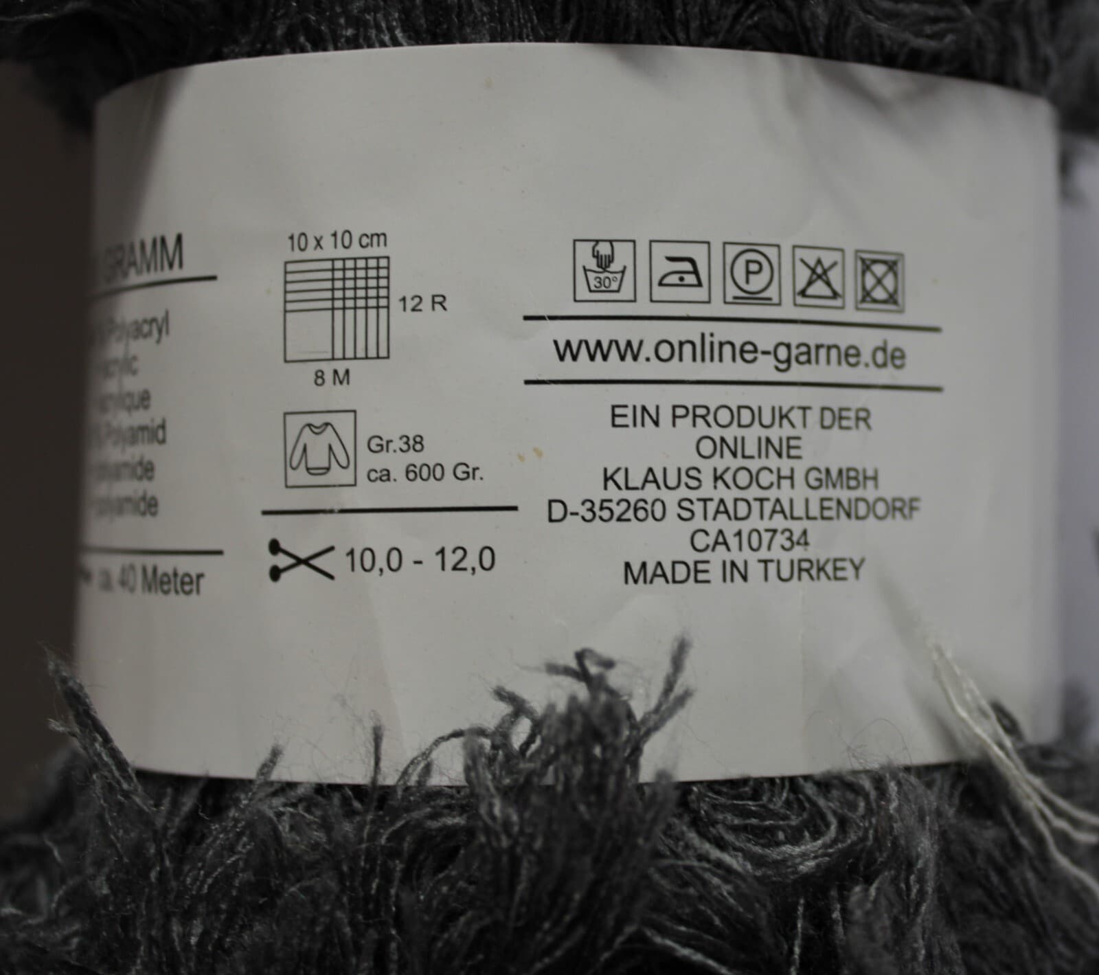Linie 269 Wildlife Online Yarn Col 0007 Gray 94% Acrylic 6% Nylon 100gr 40m - Thumbnail 5