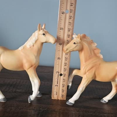 Set of 2 Palomino Horse Pony Foal Figurines Vintage - Thumbnail 12