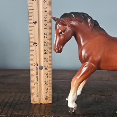 Red Bay Horse Pony Figurine Small 4" Tall Vintage - Thumbnail 10