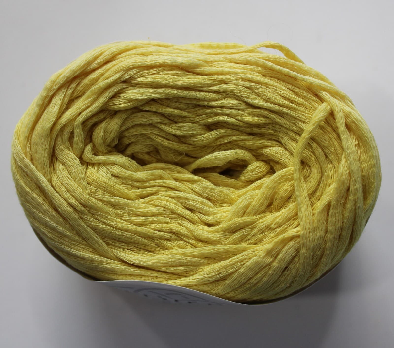 SALE Gedifra Arborea Yarn 100% Cotton Col 02205 Yellow 50g, 140m Vegan - Thumbnail 2