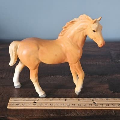 Palomino Butterscotch Horse Foal Pony Figurine Norcrest 6" Tall Vintage - Thumbnail 11