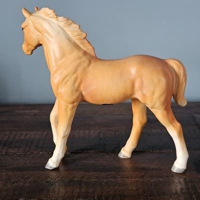 Palomino Butterscotch Horse Foal Pony Figurine Norcrest 6" Tall Vintage - Thumbnail 4