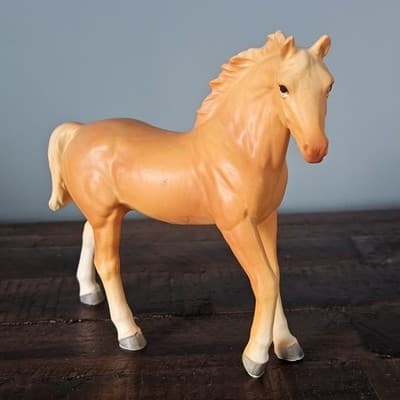 Palomino Butterscotch Horse Foal Pony Figurine Norcrest 6" Tall Vintage - Thumbnail 2