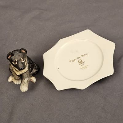 Lenox Puppy on Patrol German Shepard Dog in Policeman Hat - Thumbnail 7