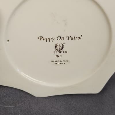 Lenox Puppy on Patrol German Shepard Dog in Policeman Hat - Thumbnail 8