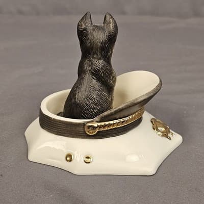 Lenox Puppy on Patrol German Shepard Dog in Policeman Hat - Thumbnail 4