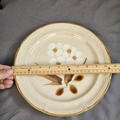 The Classics by Hearthside Castlewood Stoneware Dinner Plate & Salad Plate Vtg - Thumbnail 6