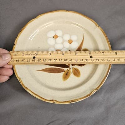 The Classics by Hearthside Castlewood Stoneware Dinner Plate & Salad Plate Vtg - Thumbnail 7