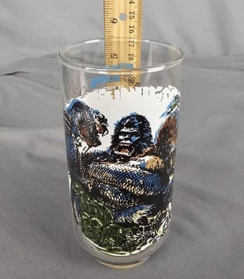 King Kong Skull Island Burger King Drinking Glass Vintage 1976 Coke Coca Cola - Thumbnail 5