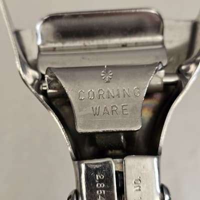 Vintage Corning Ware Black & Silver Twist Lock Pot Casserole Holder Handle - Thumbnail 4