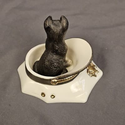 Lenox Puppy on Patrol German Shepard Dog in Policeman Hat - Thumbnail 5