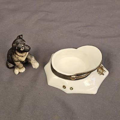 Lenox Puppy on Patrol German Shepard Dog in Policeman Hat - Thumbnail 6