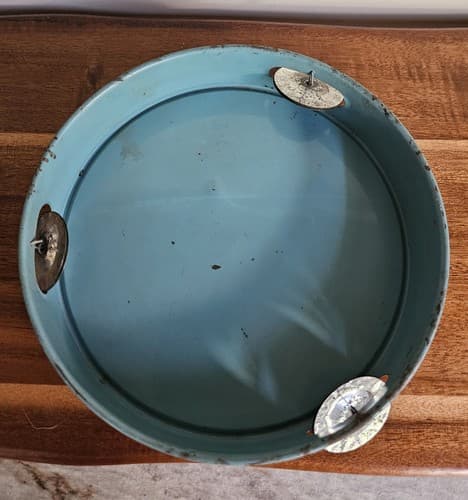 Vintage 1960 Castaways Wreck Bar Miami Florida Noise Maker Tambourine US Metal - Thumbnail 5