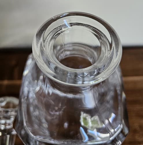 Cut Crystal Liquor Decanter With Glass Stopper - Thumbnail 7