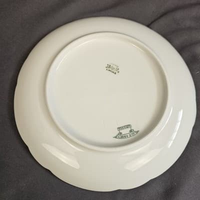 Old Abby Antique Limoges France Plate BM de M Coronet Hand Painted - Thumbnail 3