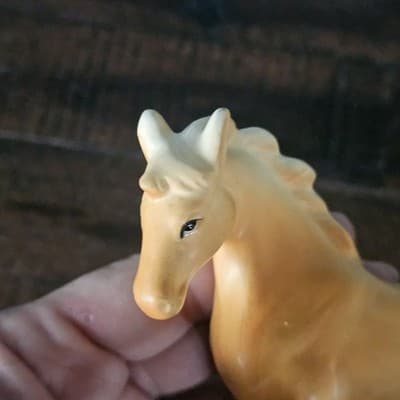 Vintage Small Palomino Horse Pony Figurine Mid Century 4" Tall Norcrest - Thumbnail 7