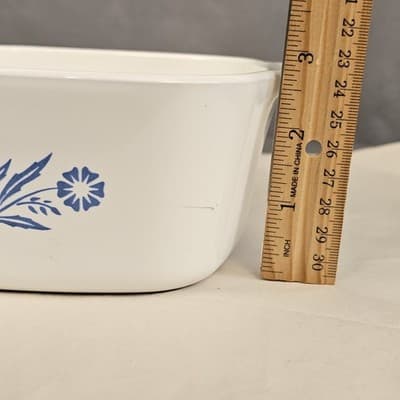 Corning Ware 1 1/2 Quart A-1 1/2-B Blue Cornflower with Lid 1960s A-7-C - Thumbnail 12