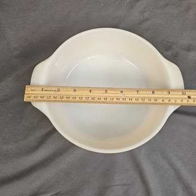 Vintage Fire King 437 USA Anchor Hocking Peach Luster Oven Ware Bowl 1.5 Quart - Thumbnail 6