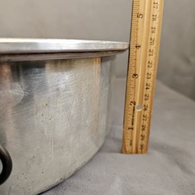 VTG Wear-Ever Aluminum 16”L Oval Roaster Pan & Vented Lid & Rack USA No. 2635 - Thumbnail 11