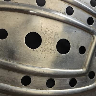 VTG Wear-Ever Aluminum 16”L Oval Roaster Pan & Vented Lid & Rack USA No. 2635 - Thumbnail 5