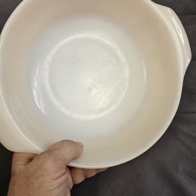 Vintage Fire King 437 USA Anchor Hocking Peach Luster Oven Ware Bowl 1.5 Quart - Thumbnail 8