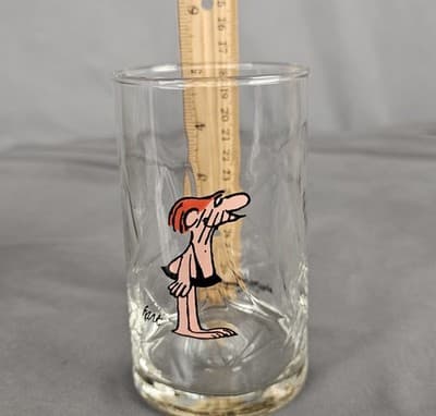 Vintage Arbys Collector B.C. Ice Age Comics Glass Tumblers Wiley Baseball Glass - Thumbnail 5