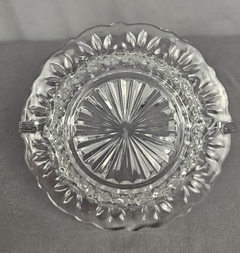 ONEIDA Community Vintage Relish Olive Serving Glass Dish Silver Handle-Rare - Thumbnail 4