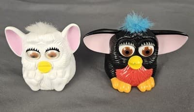 Vintage Furby McDonalds 1998 Figure Happy Meal Toy Lot Of 2 Collectibles - Thumbnail 2