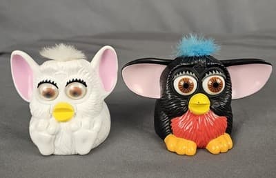 Vintage Furby McDonalds 1998 Figure Happy Meal Toy Lot Of 2 Collectibles