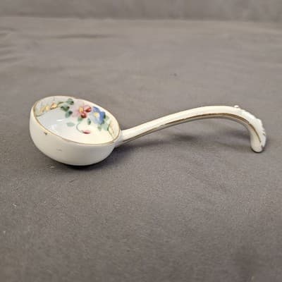 Antique Nippon Noritake Hand Painted Condiment Ladle