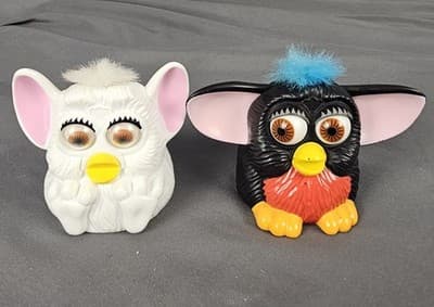 Vintage Furby McDonalds 1998 Figure Happy Meal Toy Lot Of 2 Collectibles - Thumbnail 6