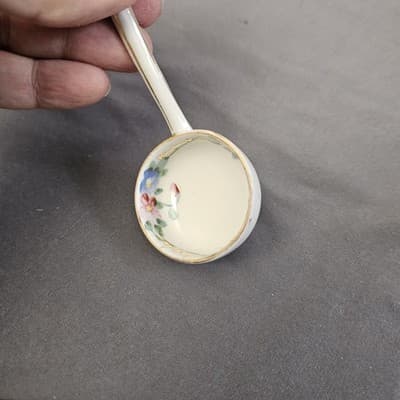 Antique Nippon Noritake Hand Painted Condiment Ladle - Thumbnail 7