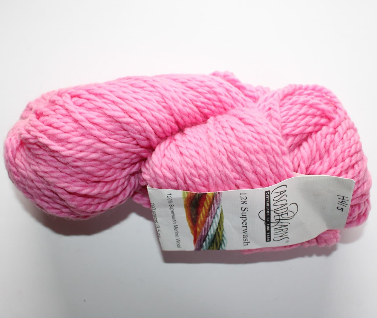 Cascade Farms Yarn Cascade 128 Superwash Col 901 Lt Pink 100% Wool 100g 128yd