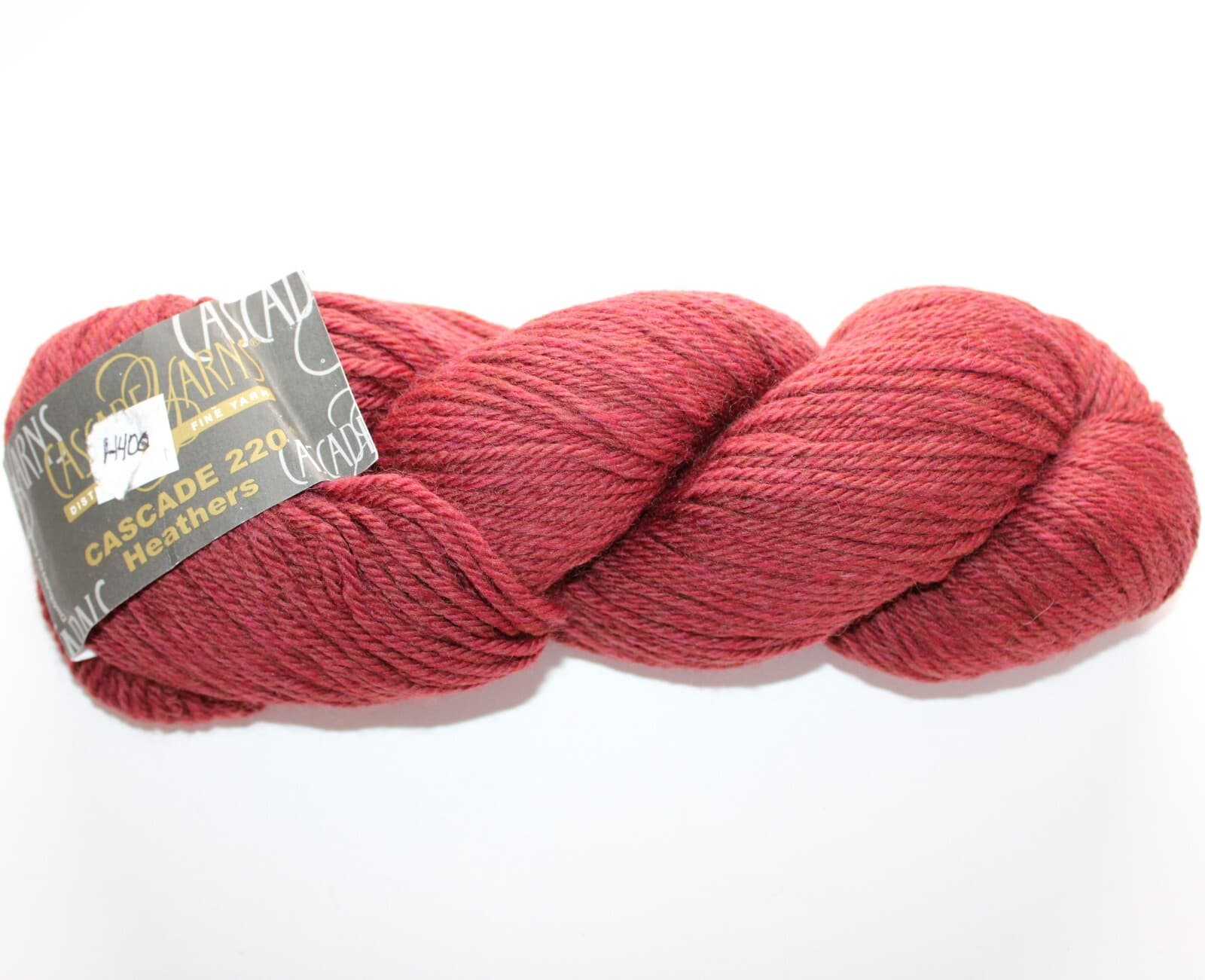 Cascade Farms Yarn Cascade 220 Heathers Col 1000 Dark Pink 100% Wool 100g 220yd